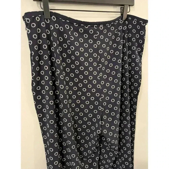 Talbots Women's Navy Polka Dot Pants Size 16 Casual & Stylish - Picture 6 of 10